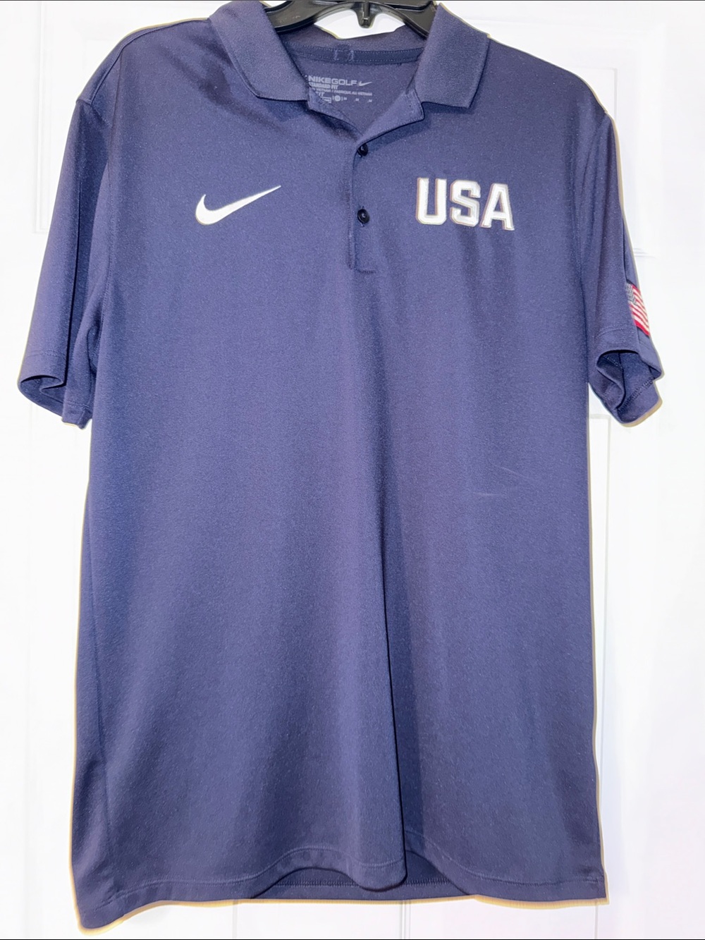 Nike Men’s Navy Team USA Polo Shirt with White Accents